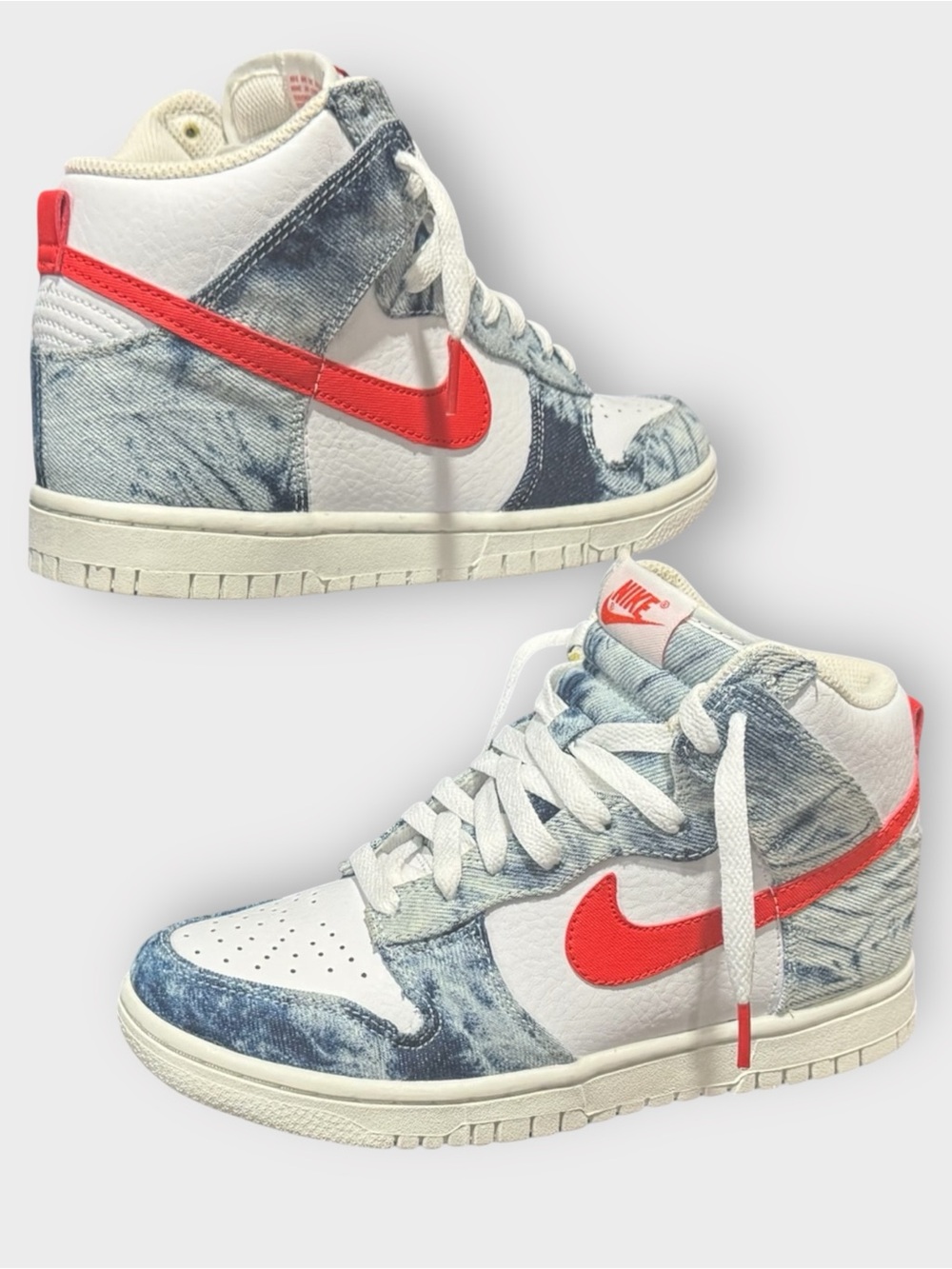 Nike Dunk High FLS “Washed Denim” | Women’s 6.5 | EUC
